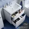Мебель для ванной «Alavann» Silvia 60 белый/серебристый металлик, изображение №4