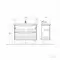 Мебель для ванной подвесная «Alavann» Berta 105 белая, фото №9
