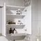 Мебель для ванной «Alavann» Soft Silver 120 белая/металлик левая/правая, фотография №11