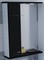 Зеркальный шкаф «СанТа» Омега 60 с подсветкой чёрный левый, фото №1