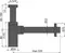 Сифон для раковины «AlcaPlast» A400 чёрный матовый, фото №5