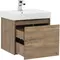 Мебель для ванной подвесная «Aquanet» Nova Lite 60 с 2 ящиками(один скрытый) дуб рустикальный, фотография №7