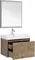 Мебель для ванной подвесная «Aquanet» Nova Lite 75 с 2 ящиками(один скрытый) дуб рустикальный, картинка №2
