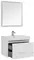Мебель для ванной подвесная «Aquanet» Nova Lite 75 с 2 ящиками(один скрытый) белый глянец, картинка №2