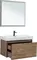 Мебель для ванной подвесная «Aquanet» Nova Lite 90 с 2 ящиками(один скрытый) дуб рустикальный, картинка №2