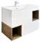 Мебель для ванной подвесная «Sanflor» Даллас 80 белая/дуб рустикальный, фотография №3