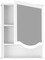 Зеркальный шкаф «Runo» Марсель 60 без света белый правый, картинка №2