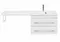 Мебель для ванной подвесная «Aquanet» Верона 120 белая левая/правая, изображение №4