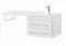 Мебель для ванной подвесная «Aquanet» Верона 120 белая левая/правая, фото №5