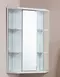 Зеркальный шкаф «Onika» Кредо 35 У без света угловой белый универсальный, фото №1