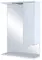Зеркало с шкафчиком «Onika» Лайн 58.01 с подсветкой белый правый, фото №1