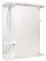 Зеркальный шкаф «Onika» Лилия 55.01 с подсветкой белый правый, фото №1