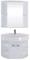Зеркальный шкаф «Onika» Родос 75.00 без света белый правый, фотография №3