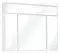 Зеркальный шкаф «Onika» Сигма 90.01 с подсветкой белый, фото №1