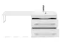 Тумба с раковиной под стиральную машину «Aquanet» Нота 58 (Нота 120 правая) подвесная белая, изображение №12