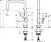 Смеситель для кухонной мойки «Hansgrohe» Talis M54 72806000 хром, картинка №2