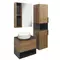 Мебель для ванной подвесная «Comforty» Штутгарт 60 дуб тёмно-коричневый/чёрная, фото №5