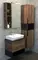 Мебель для ванной подвесная «Comforty» Штутгарт 60 дуб тёмно-коричневый/чёрная, фото №1