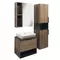 Мебель для ванной подвесная «Comforty» Штутгарт 60 дуб тёмно-коричневый/чёрная, фотография №3
