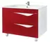 Мебель для ванной «Bellezza» Эйфория 105 красная/белая, картинка №2