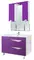 Мебель для ванной «Bellezza» Эйфория 105 фиолетовая/белая, фото №1