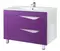Мебель для ванной «Bellezza» Эйфория 105 фиолетовая/белая, картинка №2