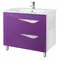 Мебель для ванной «Bellezza» Эйфория 85 фиолетовая/белая, картинка №2