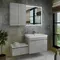 Мебель для ванной подвесная «Comforty» Осло 80 светлый бетон, фотография №3