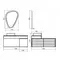 Мебель для ванной подвесная «Comforty» Клеон 120 дуб дымчатый левая/правая, изображение №12