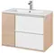 Мебель для ванной подвесная «Aquaton» Бостон 75 белая/дуб эврика, картинка №2