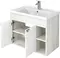Мебель для ванной подвесная «Aquaton» Флай 80 белая/дуб крафт, фотография №3