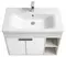 Мебель для ванной подвесная «Aquaton» Флай 80 белая/дуб крафт, изображение №4