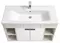 Мебель для ванной подвесная «Aquaton» Флай 100 белая/дуб крафт, изображение №4
