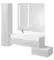 Мебель для ванной подвесная «Aquaton» Сакура 120 ольха наварра/белая, картинка №2