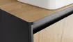 Мебельная столешница «Velvex» Klaufs 80 без отверстий МДФ-HPL чёрная/шатанэ, фото №1