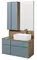 Подвесной шкаф «Aquaton» Мишель 43 для зеркала подвесной фьорд/дуб Рустикальный, изображение №4