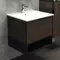 Мебель для ванной подвесная «Comforty» Франкфурт 60 дуб шоколадно-коричневый/чёрная, изображение №4