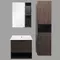 Мебель для ванной подвесная «Comforty» Франкфурт 60 дуб шоколадно-коричневый/чёрная, фотография №3