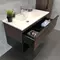 Мебель для ванной подвесная «Comforty» Франкфурт 90 дуб шоколадно-коричневый/чёрная, фото №5