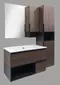 Мебель для ванной подвесная «Comforty» Франкфурт 90 дуб шоколадно-коричневый/чёрная, фото №1