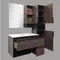 Мебель для ванной подвесная «Comforty» Франкфурт 90 дуб шоколадно-коричневый/чёрная, картинка №2