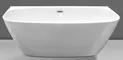 Ванна акриловая «Esbano» San Marino 170/80 с ножками с сифоном белая, картинка №2