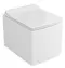Подвесной унитаз безободковый «Owl 1975» Cube Cirkel-H белый с сиденьем дюропласт с микролифтом белое, фото №1