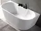 Ванна акриловая «Abber» AB9296-1.7 170/80 с каркасом с сифоном белая, картинка №2
