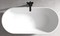 Ванна акриловая «Abber» AB9241B 172/79 с каркасом с сифоном белая/чёрная, фото №1