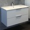 Мебель для ванной подвесная «Comforty» Бруклин 90 белая сосна, фото №5