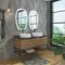 Мебель для ванной подвесная «Comforty» Порто-120-2 дуб тёмно-коричневый, изображение №4
