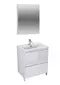 Мебель для ванной «Velvex» Klaufs 70 с 2 ящиками белая, картинка №2