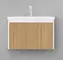Мебель для ванной подвесная «Velvex» Klaufs 70 с ящиком шатанэ/белая, фотография №3