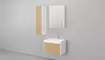 Мебель для ванной подвесная «Velvex» Klaufs 70 с ящиком шатанэ/белая, картинка №2